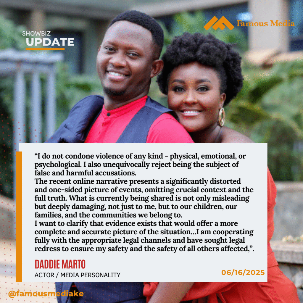Daddie Marto Responds to Cheating and Abuse Allegations by Estranged Wife Koku Lwanga