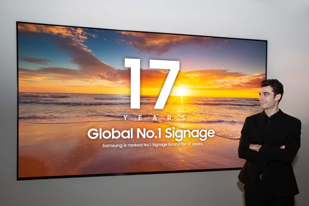 Samsung Retains No. 1 Position in Global Commercial Displays Market for 17th Consecutive Year