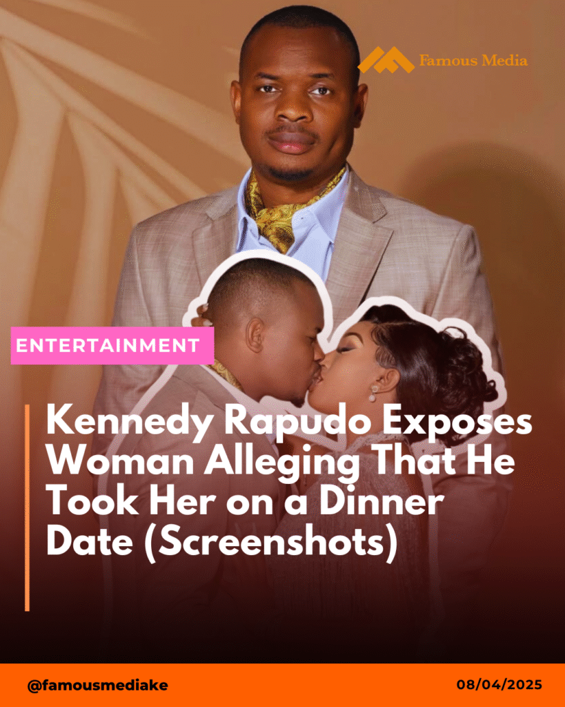 I’m Choosing Peace Over Pettiness: Kennedy Rapudo Breaks Silence on Alleged Dinner Date