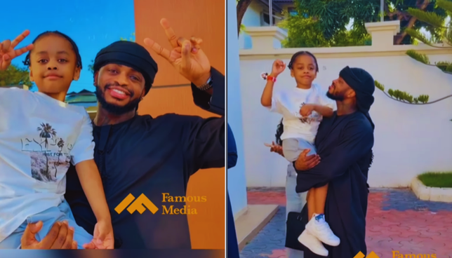Future Wasafi CEO! Mama Dangote Shares Video of Diamond Platnumz with Son Naseeb