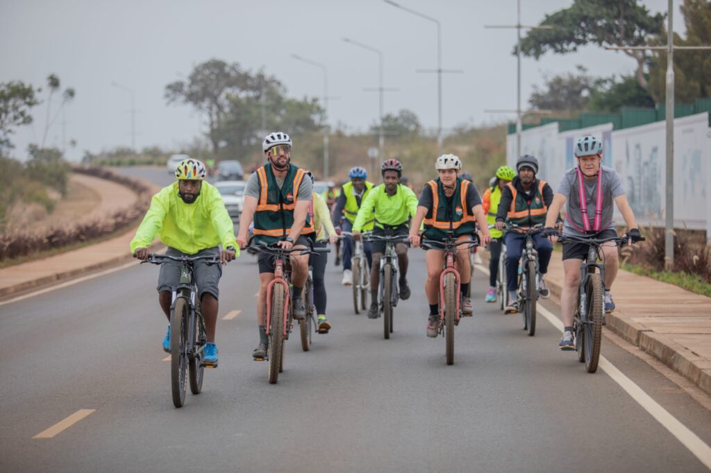 Tatu City Hosts Kiwi Olympians on Africa-Wide Bicycle Relief Tour