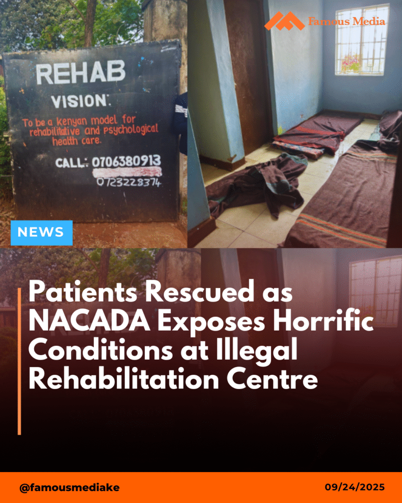 NACADA Shuts Down Illegal Meru Rehab Over Abuse and Rights Violations