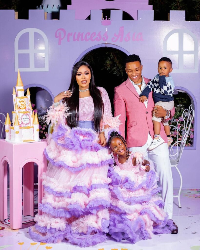 Photos: Vera Sidika & Brown Mauzo reunite for their daughter’s Lavish party