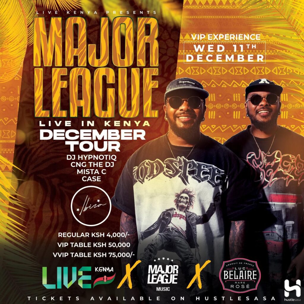 Major League DJz to thrill Kenya in a night of Electrifying Amapiano Beats