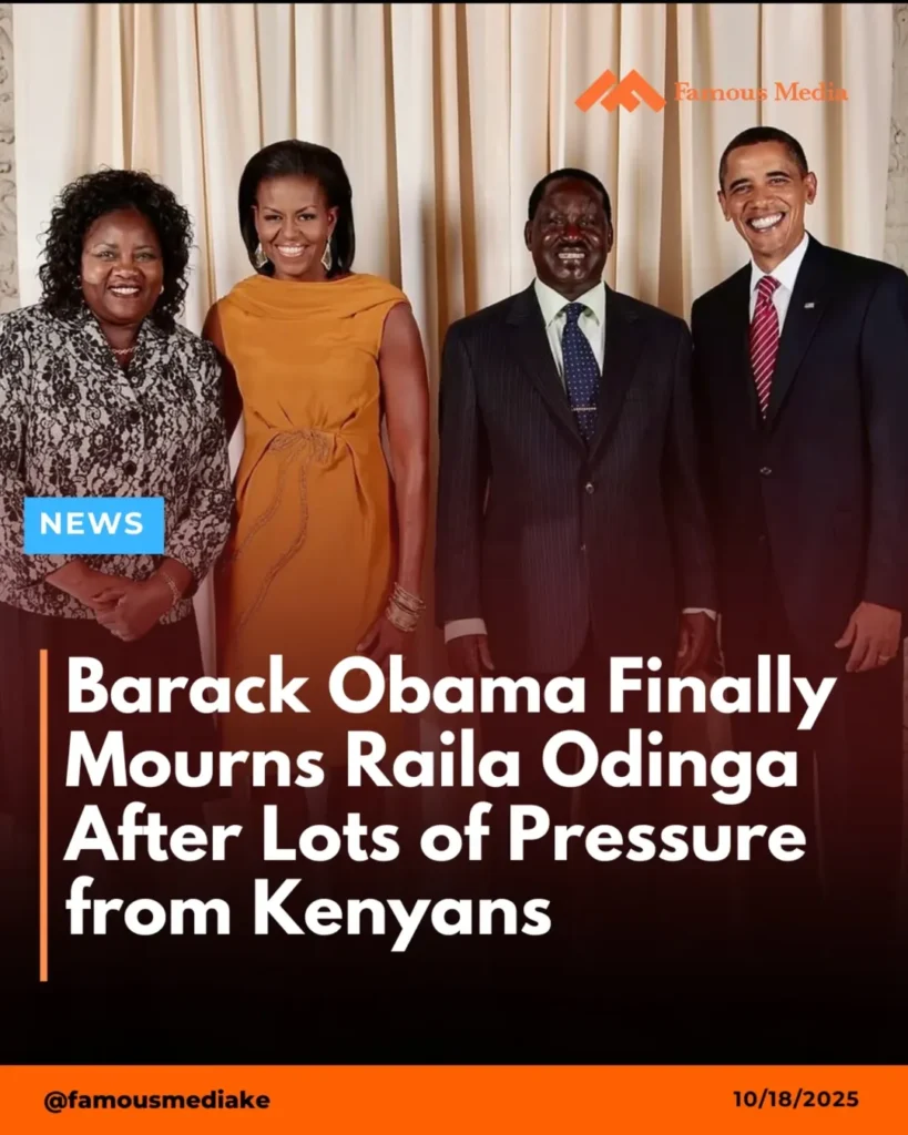 Barack Obama Breaks Silence, Pays Emotional Tribute to Raila Odinga